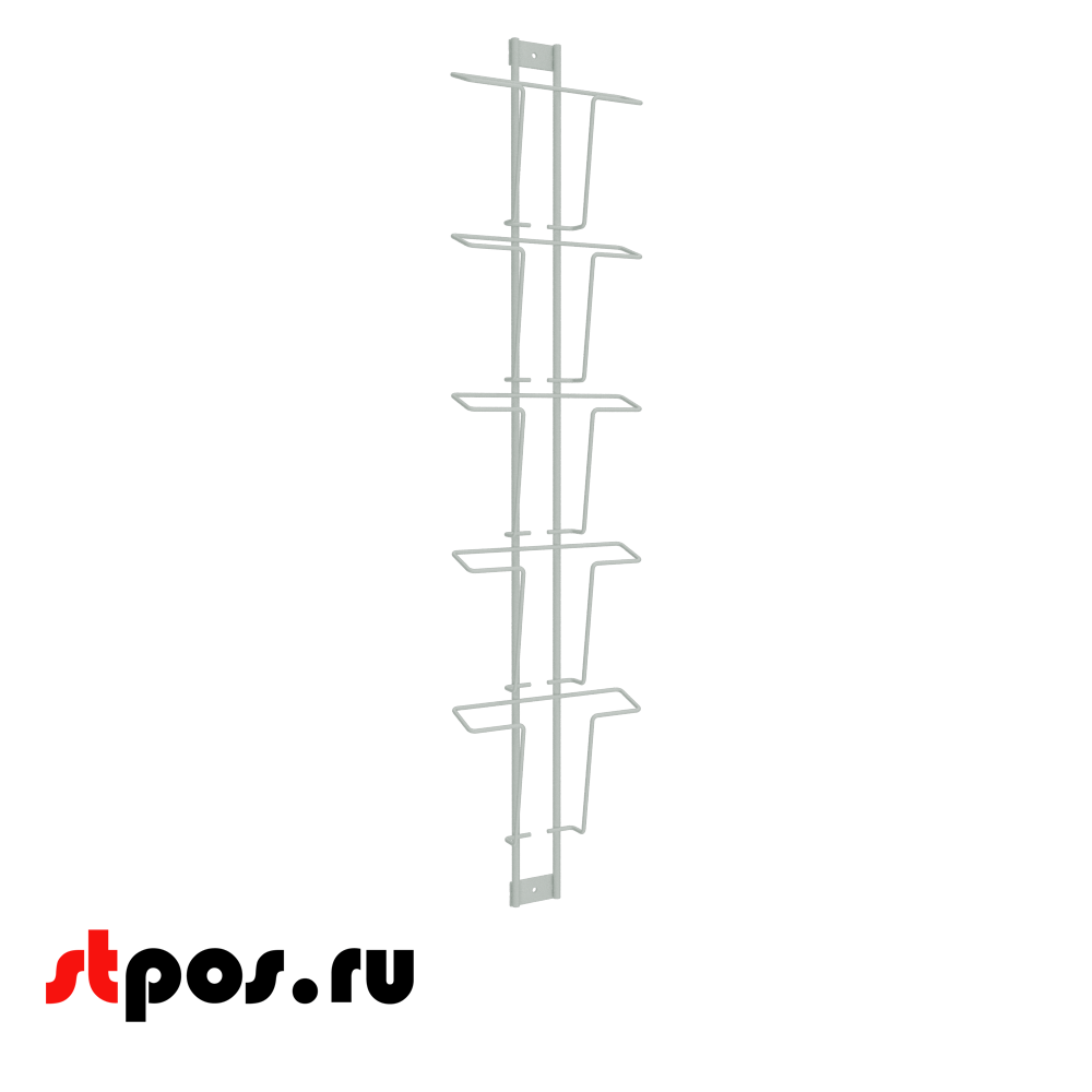 00_Дисплей 5 ячеек А5 для открыток, RAL9016, Белый