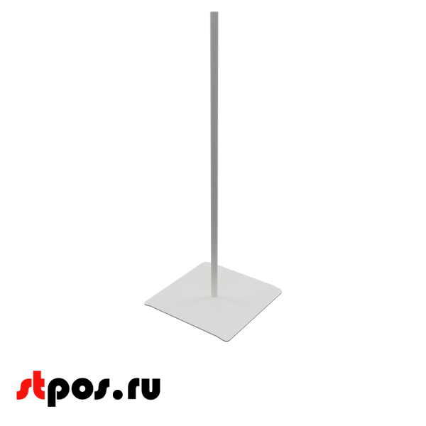 00_Основа для стойки Лайт 510х185х185мм, RAL9006, Серебристый