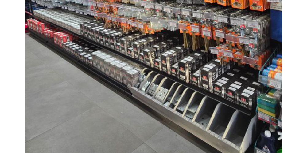 Массовая выкладка небольших товаров 