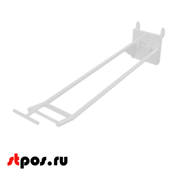 06_Крючки для крепления в картон с держателем ценника (двойной) HOOK-PH-CR, 250 мм, нагрузка 0,4 кг