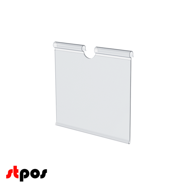 00_Ценникодержатель на крючок откидной VH 60 длина 62мм, прозрачный