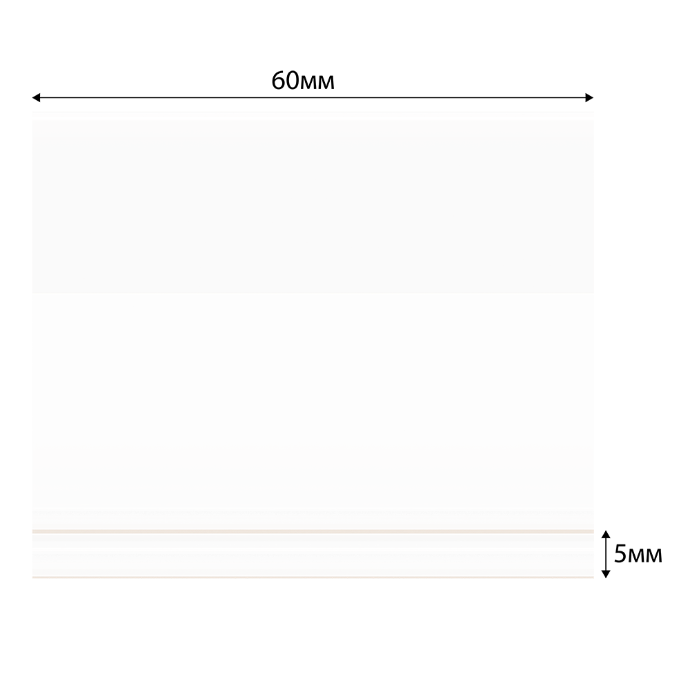stpos_OM1_Ценникодержатель из ПЭТ L-образный, с клеенной подставкой, горизонтальный 60х40мм