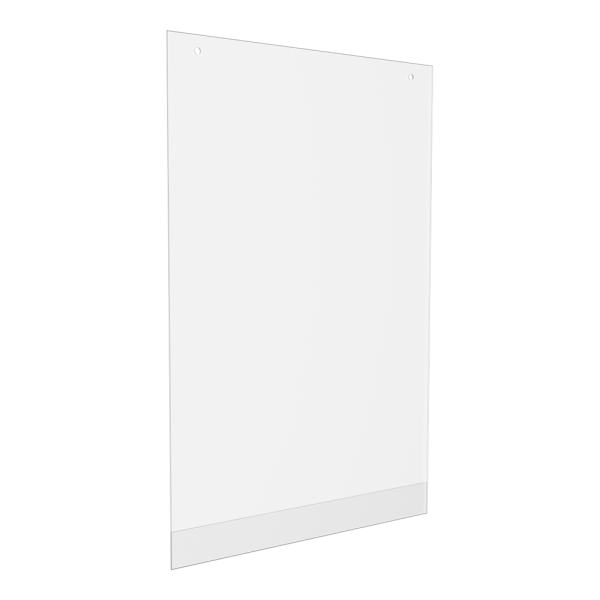 stpos_Карман подвесной из ПВХ вертикальный c отверстиями А3, Тисненная фактура