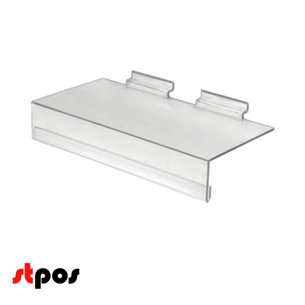 00_Полка для экономпанели для обуви 250х125мм, акрил, прозрачная