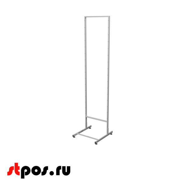 00_Стойка прикассовая односторонняя 1850x440x500мм (основа без навески,сварная рама)440мм,RAL9016,Белый