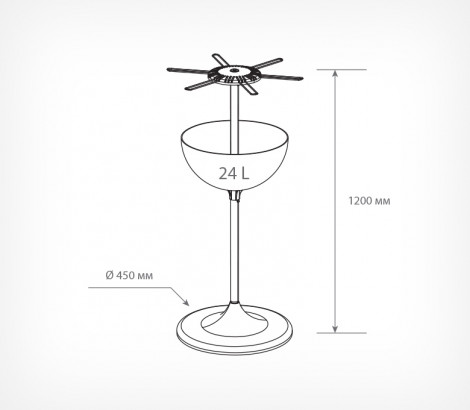03_Схема дисплея UNIBOWL-24-HP-6, 24 л, Белый