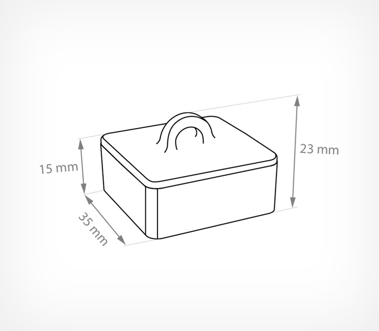 05_Петля для подвешивания с усиленным магнитным основанием MAGNET-LOOP, Белый