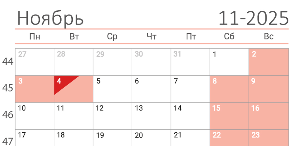 Как работаем на ноябрьские