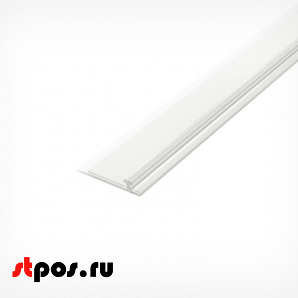 00_Т-профиль пластиковый шириной 30мм для крепления разделителей на полке T-RAIL30-TM 1000мм вспененный