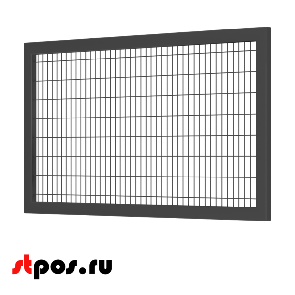 00_Секция производственная, сетчатая 1300х700, d-3 мм, ячейка 25х75 мм, окрашенная