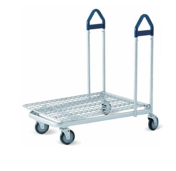 1_Тележка грузовая HDT10 до 300кг, цинк, ручки Синие
