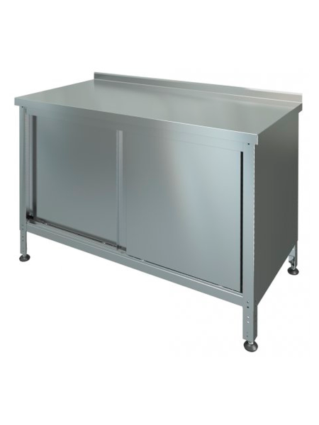 sk_Стол-тумба купе с бортом СТК-1-1200/600, 1200х600х865мм, нержавеющая сталь