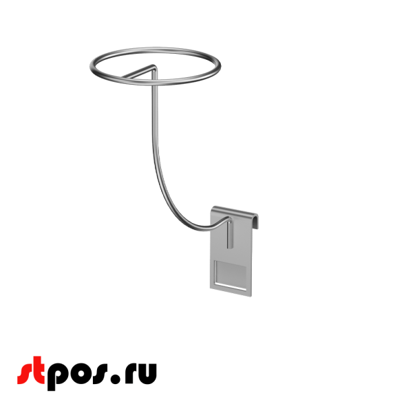 00_Кронштейн на сетку для шляп d106, TZ117, хром