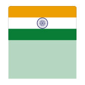 Шелфстоппер stpos ФЛАГИ (Индия) из ПЭТ 0,3мм в ценникодержатель, 70х75 мм, зеленый