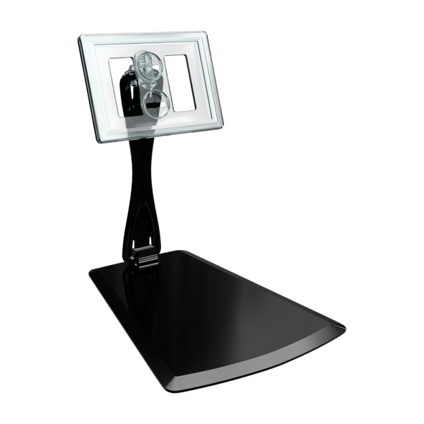 sk_Рамка ТЕХНО А8 прозрачная, черный держатель TECHNO DELI-UNBO-SET90