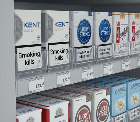 02_Ценникодержатель полочный самоклеящийся DBR20, длина 1000мм, Прозрачный цвет 02_Ценникодержатель полочный самоклеящийся DBR20, длина 1000мм, Прозрачный цвет