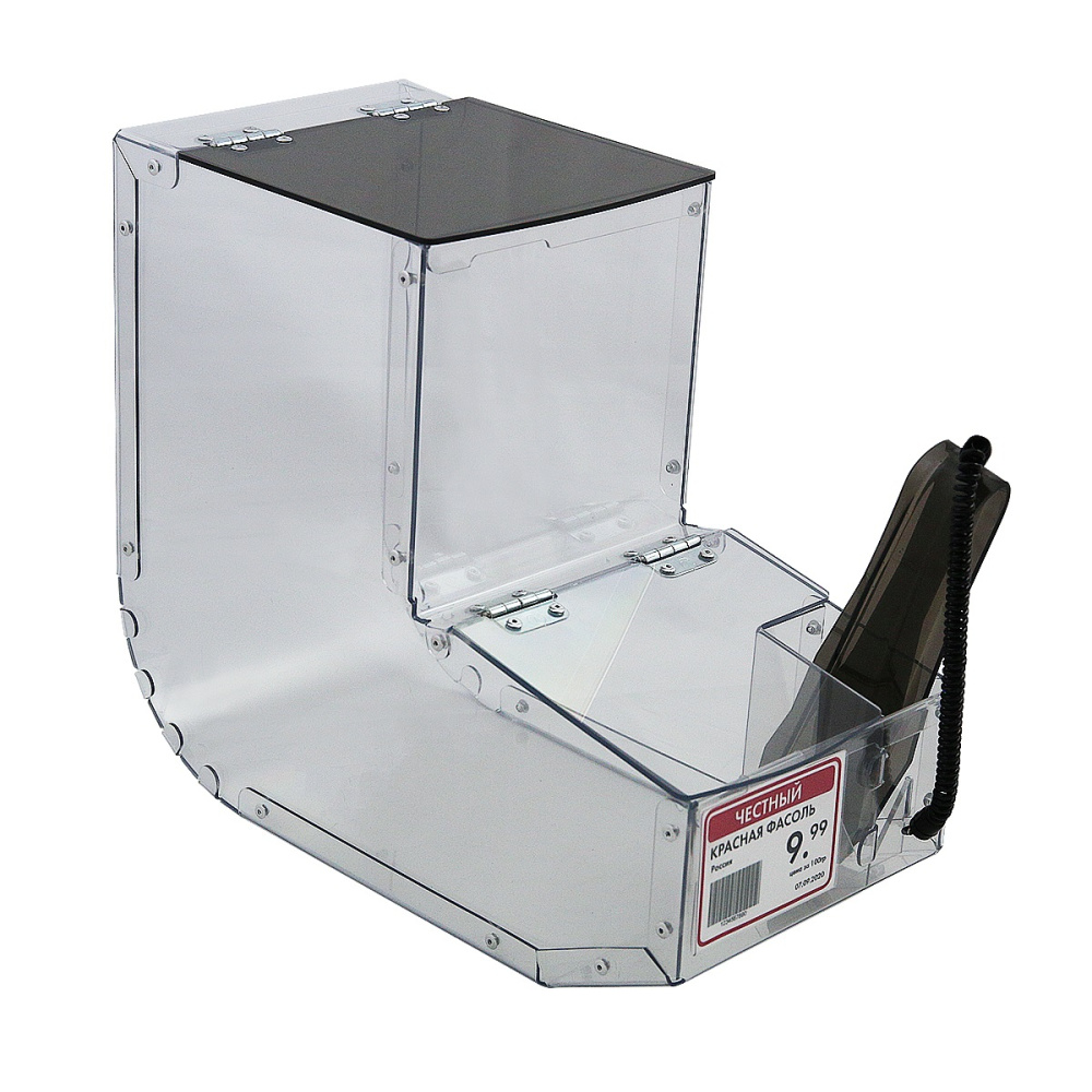 6_Полочный ротационный контейнер для сыпучих продуктов L7 7л, с цд, прозрачный