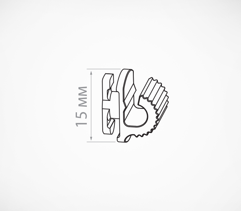 3_Переходник для крепления рамок на ДЕЛИ-систему TECHNO DELI CLIP, чертеж