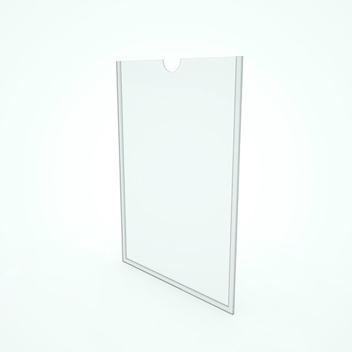 1_Карман информационный А5 плоский вертикальный из ПЭТ на скотче (1-3 листа)