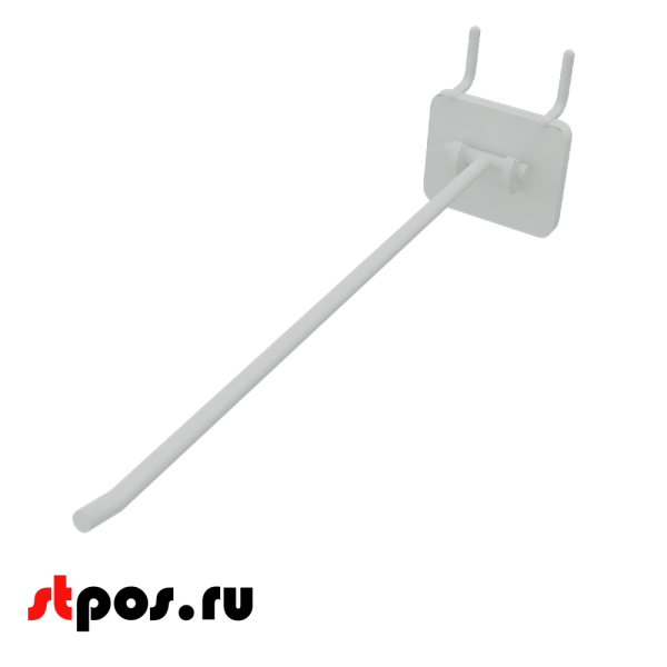 00_Крючки для крепления в перфорацию 4-6 мм HOOK - MP5 (одинарный), 250 мм, Белый