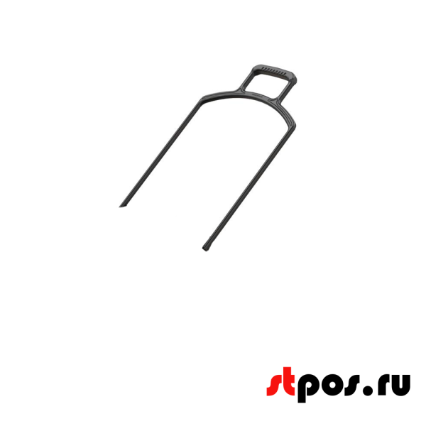 00_Ручка большая для корзины-тележки TECHNO, Цвет - черный