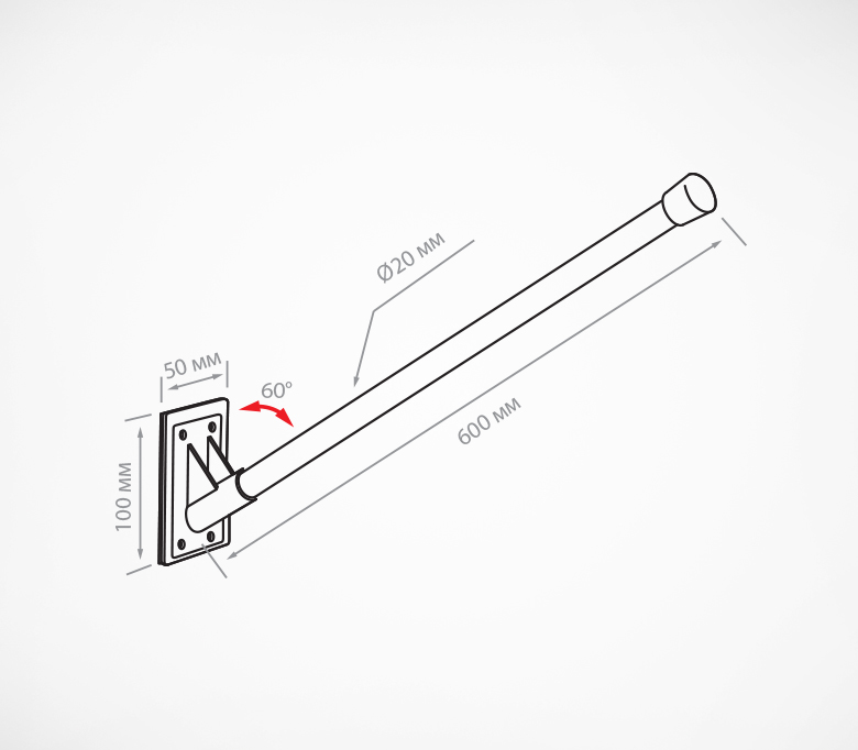 02_Флагшток пластиковый для наружного применения FLAG-300