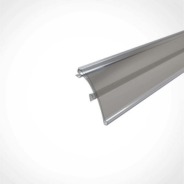 01_Ценникодержатель полочный HSAC 39 длина  988 мм СЕРЫЙ, RAL 7035 01_Ценникодержатель полочный HSAC 39 длина  988 мм СЕРЫЙ, RAL 7035