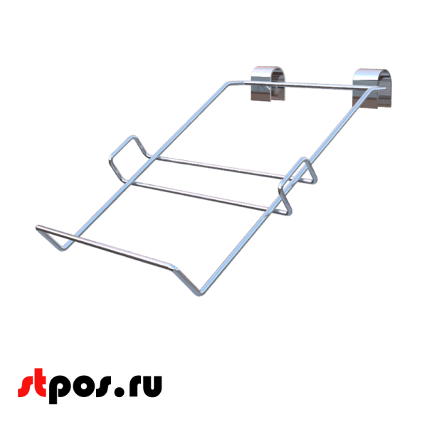 00_Наклонная полка, серебряный металик