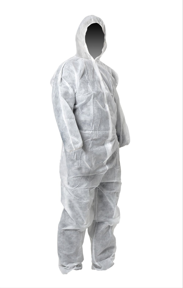 02_Комбинезон нетканый, спанбонд, размер XL 100шт. в упак.