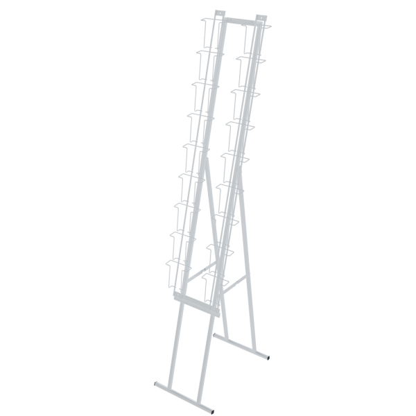 sk_НАБОР Буклетница складная для открыток 18 ячеек А6, RAL9016, Белый