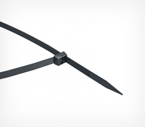 03_Затягивающийся нейлоновый хомут LS-FLEX 100, 200, 300 мм Черный