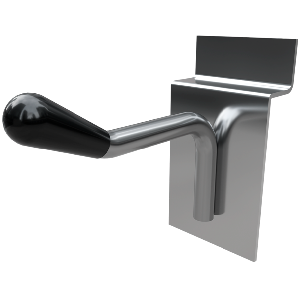 sk_Крючок для экономпанели одинарный, с наконечником 50мм, d5, Хром