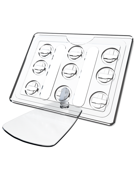 sk_Рамка ТЕХНО А7 прозрачная, прозрачный держатель TECHNO FOT 75 мм