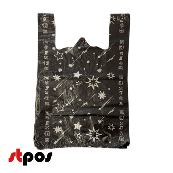 00_Пакет МАЙКА 38х64см, 10гр (50 штпласт, 20 упмеш) ЗВЕЗДА ЧЕРНЫЙ