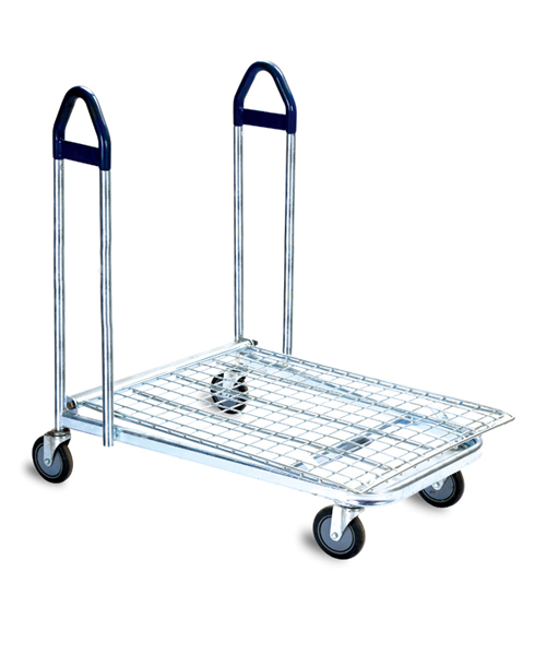 1_Тележка грузовая HDT10 до 300кг, цинк, ручки Зеленые