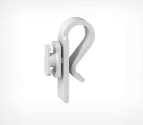 01_Клипса для подвешивания рамок TECHNO W-CLIP, Прозрачный