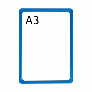01_Пластиковая рамка с закругленными углами формата А3 (297х420мм), PF-А3, Синий