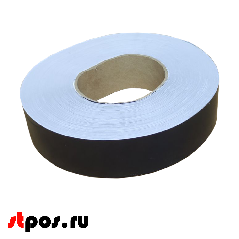 00_Вставка цветная в ценникодержатель COLOR-INSERT39 (100м) черный/белый, ЛЮКС