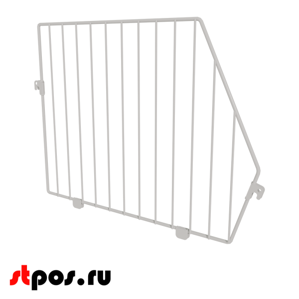 00_Разделитель для корзины сетчатой 400х300 мм, Глянец, RAL9016 Белый