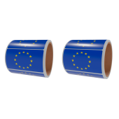 НАБОР Рулон этикетки самоклеящиеся, Флаг Европейского Союза, 20х30мм (250 шт) - 2 рулона