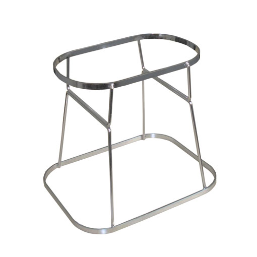 1_Подставка для покупательской корзины DELUX 12 л ХРОМ