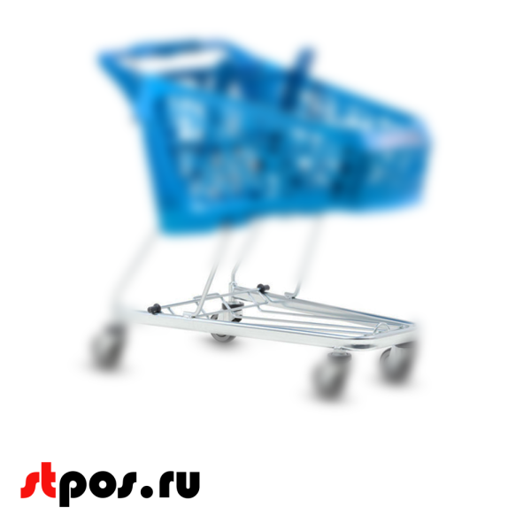 00_Платформа нижняя для тележки покупательской Salsa 150л и 200л, Мметалл, Хром