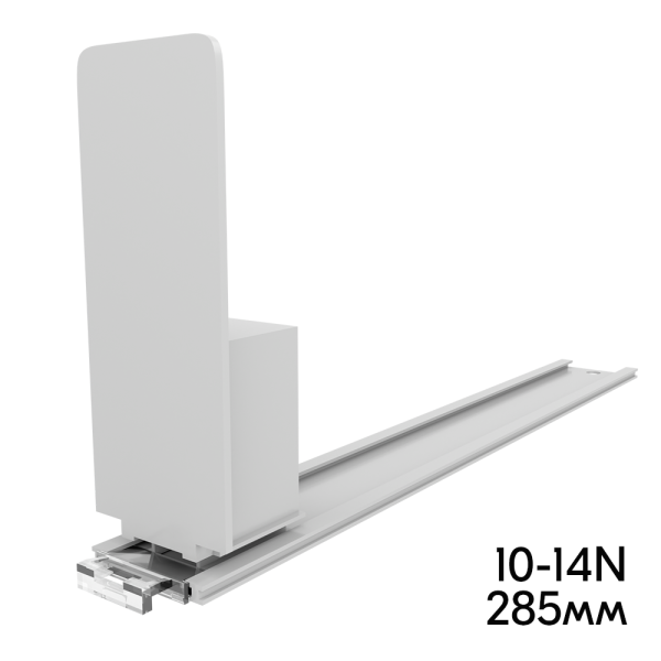 sk_Пружинный толкатель 40х100мм FORTA MAGNA-0 10-14N ,10-14 ньютонов, без ограничителя, 285мм, серый