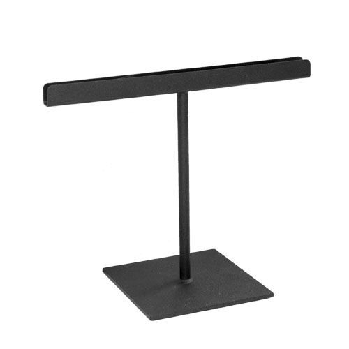 stpos_Стойка информационная рекламная на ножке (h-150мм) А4, A5, муар, Черный