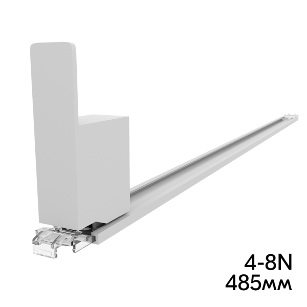 sk_Пружинный толкатель 15х68мм FORTA SLIMA-0 4-8N, 4-8 ньютона, без ограничителя, 485мм, серый