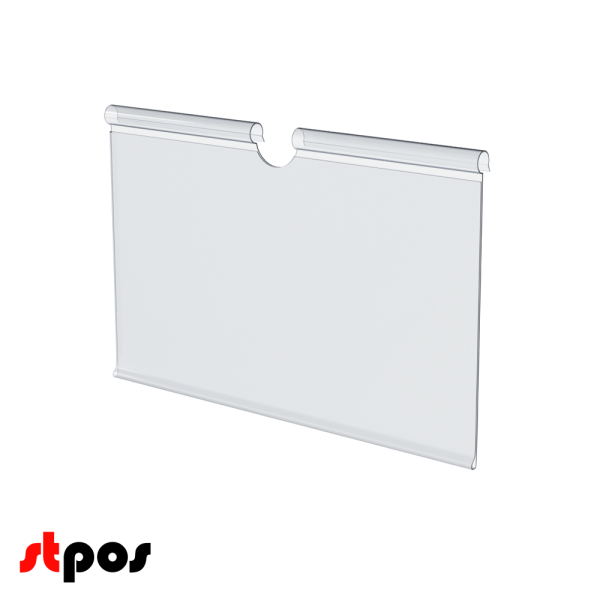 00_Ценникодержатель на крючок откидной VH 60 длина 90мм, прозрачный