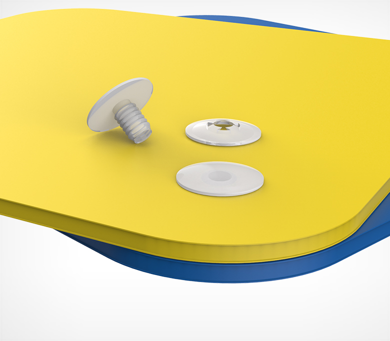 03_Пластиковый винт-заклепка QUICK LOCK, 8, 16 мм