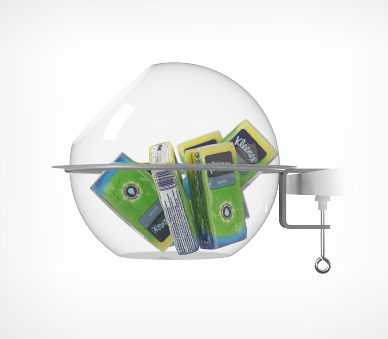 02_Полукруглый дисплей для мелкого товара BOWL, верхняя секция