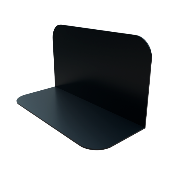 sk_Разделитель пластиковый высотой 150/200мм L-образный DIV-L SOLID 350мм, Черный