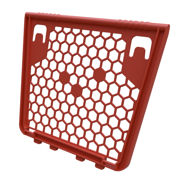 sk_Откидная стенка для покупательских тележек SURF S, RAL2002 Красный